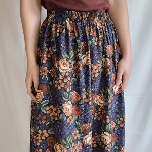 Vintage Handmade Floral Skirt